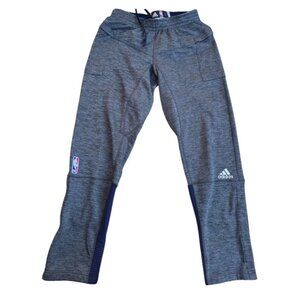 Adidas Gray & Navy NBA Mens Sweatpants Size L Polyester